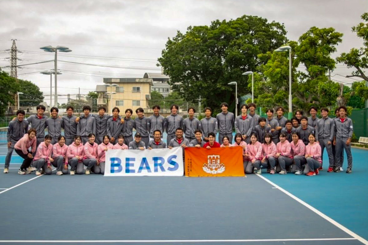 日本大学テニス部のスポンサーに就任いたしました。